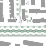 Situatie en plattegrond kantoorgebouw Wibautstraat studio Stephan Schagen